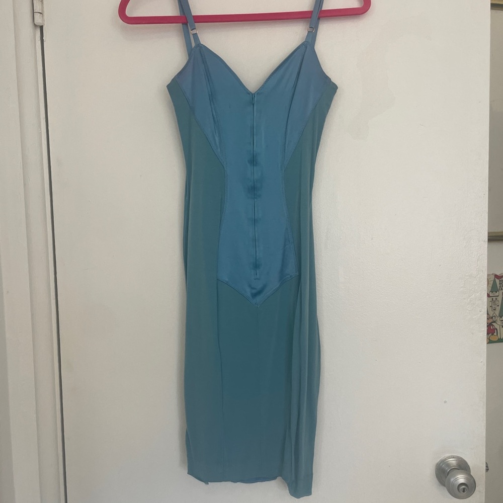 Elegant Blue Women's Slip Dress
